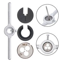 31pcs Multifunction Tap Die Set M1-M2.5 Metric Thread and Screw External Cutting Tapping Hand Tool Kit