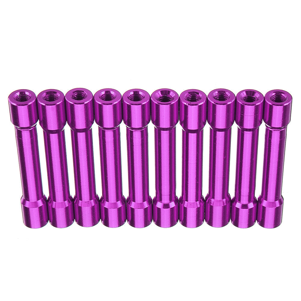 M3AS13 10Pcs M3 35mm Aluminum Alloy Standoff Spacer Round Column MultiColor Smooth Surface