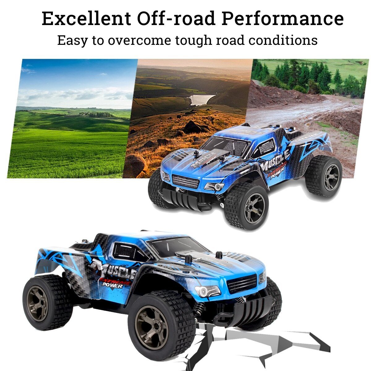 2.4G High Speed Radio Remote Control RC Car RTR Racing Off Road Vehicle Models