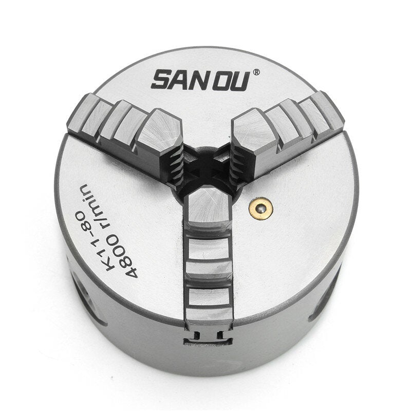 80mm 3 Jaw Lathe Chuck Manual Chuck Self-centering Lathe Chuck