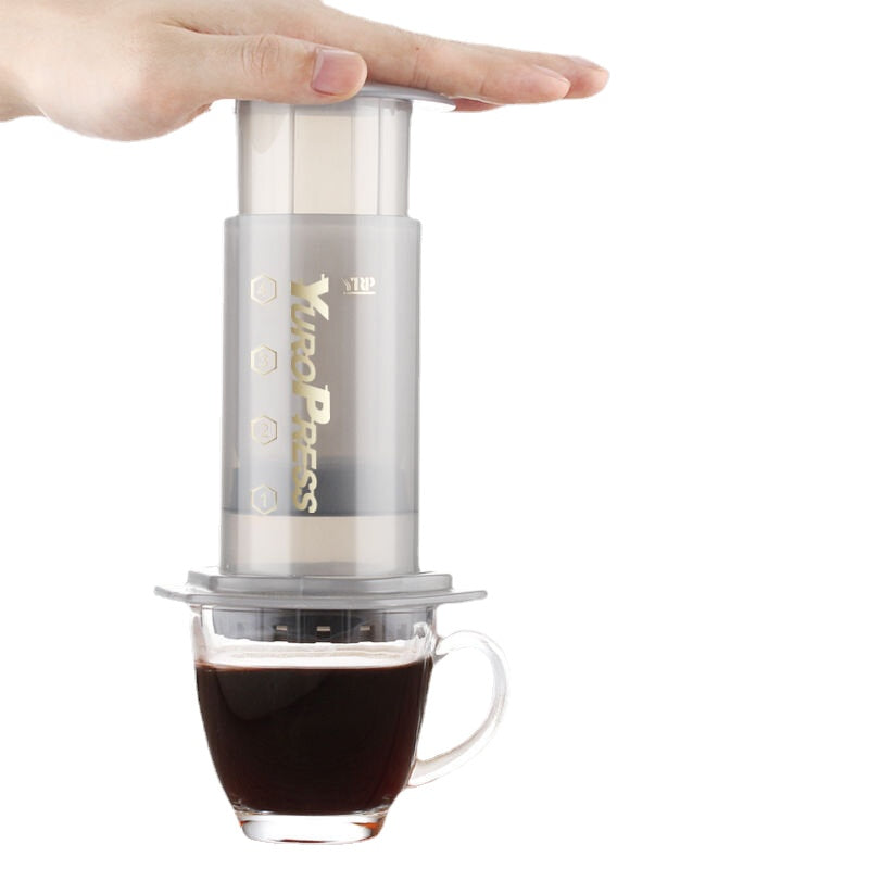 Portable Hand Pressure Drip Filter Coffee Maker Reusable Espresso Maker Holds 350 Pcs 64mm Filter Paper