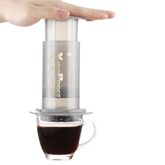 Portable Hand Pressure Drip Filter Coffee Maker Reusable Espresso Maker Holds 350 Pcs 64mm Filter Paper