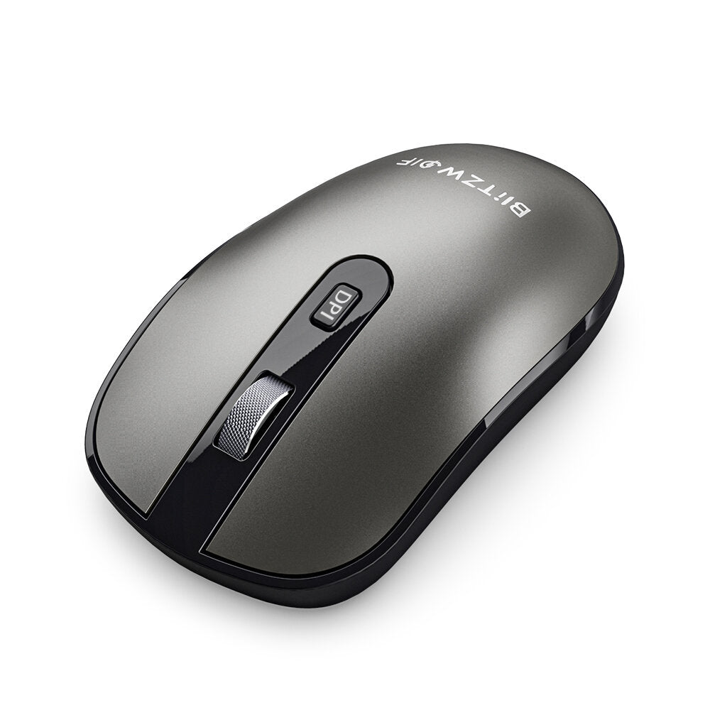 Wireless Mouse 2.4GHz Bluetooth 3.0/5.0 Triple Mode with USB&Type-C Receiver 2400DPI Noiseless Mouse for Desktop Computer Laptop PC