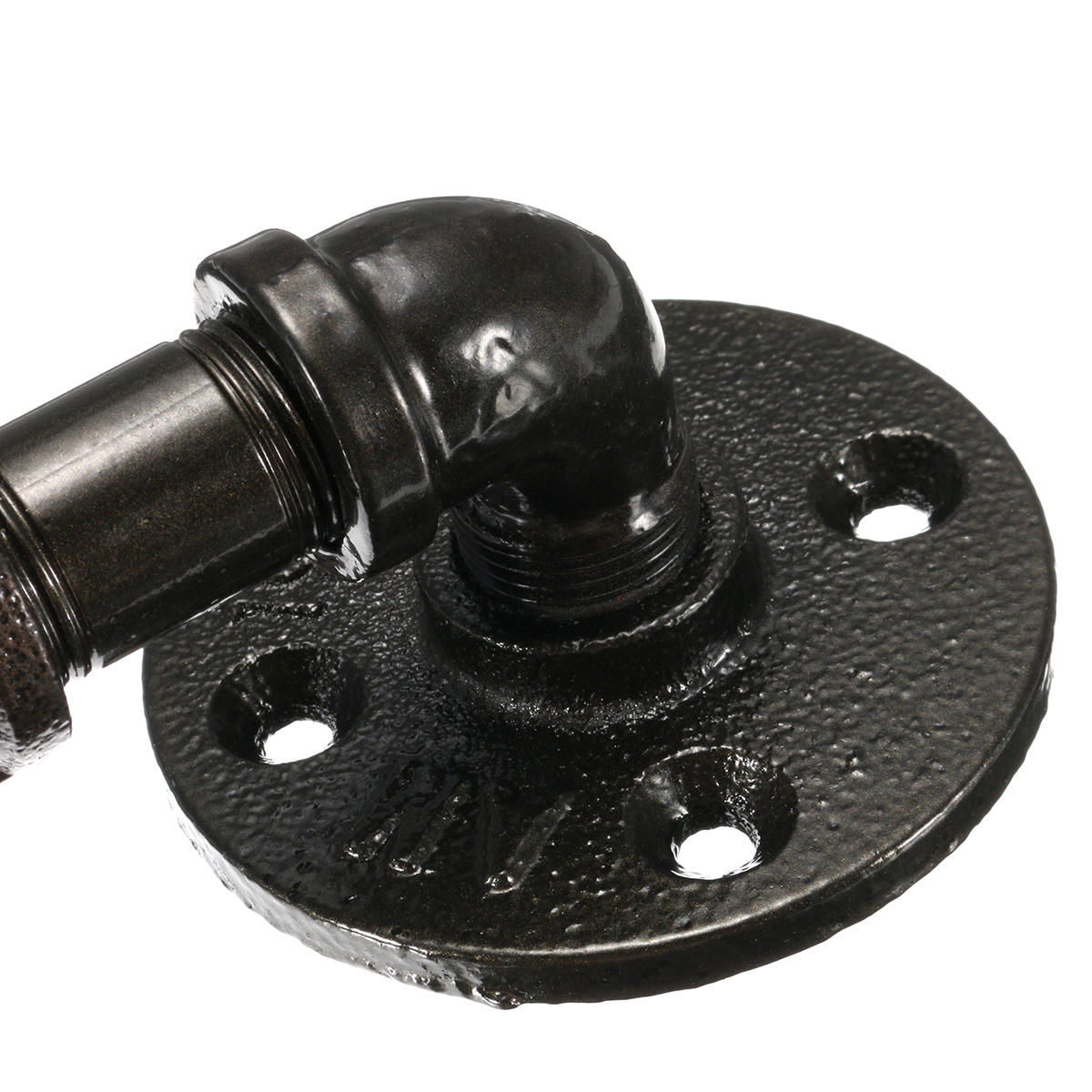 Industrial Vintage Steampunk Iron Pipe Drawer Door Handle Pull&Push Rustic Cabinet Handle