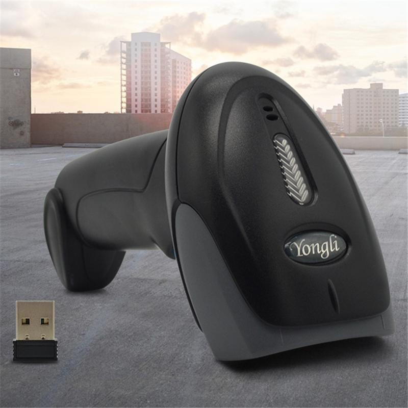 Wireless 1D Barcode Handheld Scanner 1D Barcode Reader USB Connection for Supermaket Library Logistics Express Retail Store Warehouse