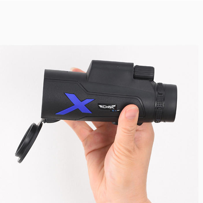 12X50 Waterproof Monocular Optical HD Lens Portable Telescope + Mobile Phone Clip + Telescopic bracket
