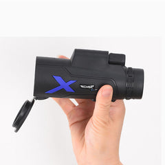 12X50 Waterproof Monocular Optical HD Lens Portable Telescope + Mobile Phone Clip + Telescopic bracket