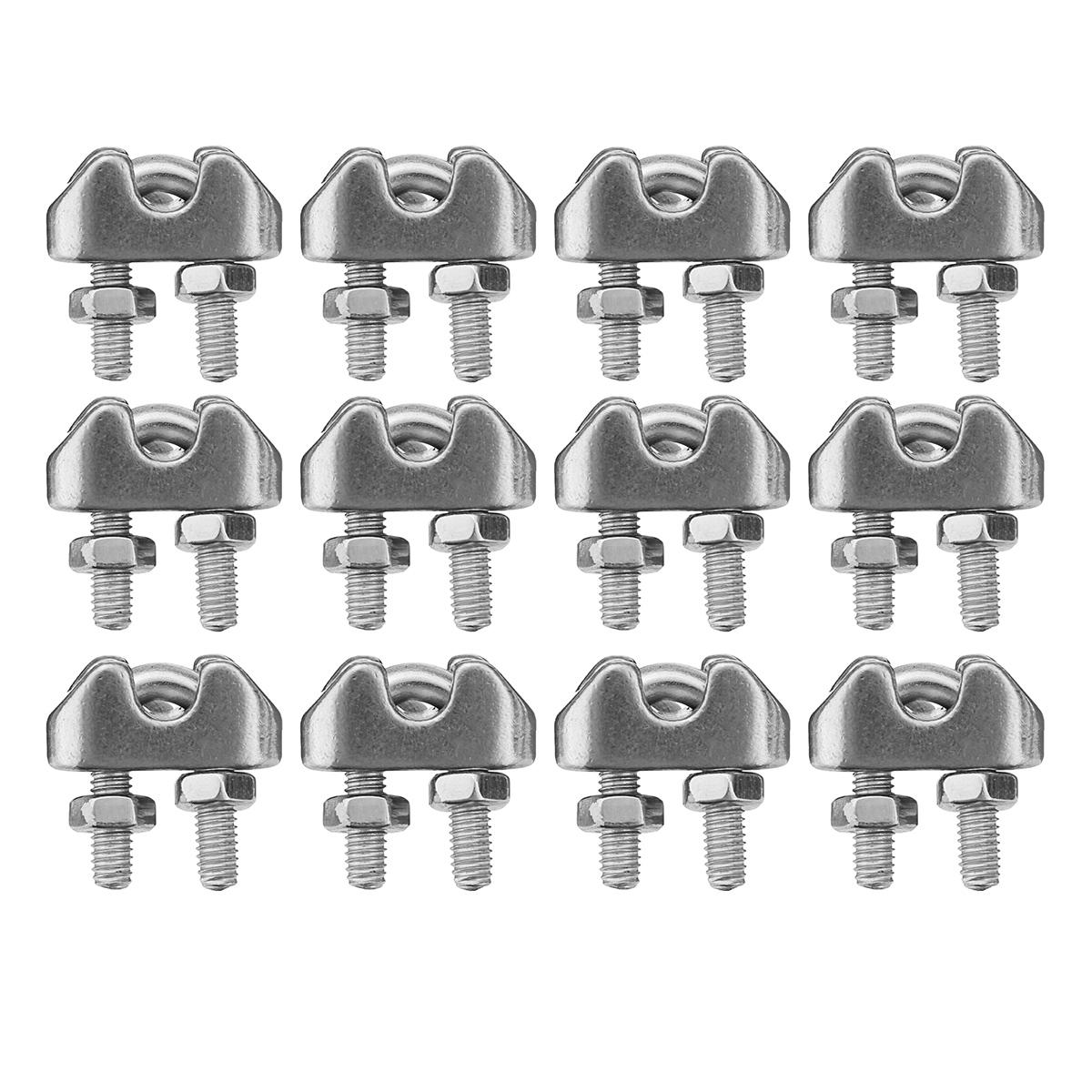 Turnbuckles M3 Stainless Steel Wire Rope Thimble M3 Clip Swage for Marine Boat Shade Sail