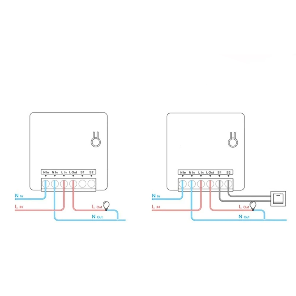 MINI WiFi DIY Smart Switch Remote Control Two Way External Switch Work With Alexa Google Home