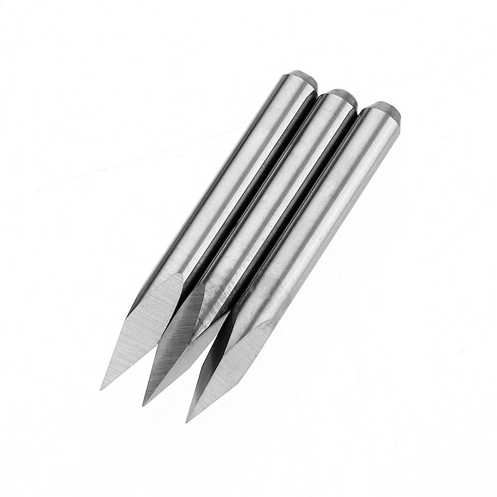 10pcs 3.175mm Shank 30 Degree 0.1/0.2/0.3mm Tip Engraving Bit CNC Tool