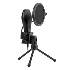 USB Condenser Recording Microphone Omnidirectional Studio Vocals Voice Mic with Tripod for Computer