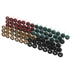 70Pcs 3mm Shank Wool Felt Grinding Sanding Head Abrasive Buffing Wheel Cotton Thread Polishing Brush