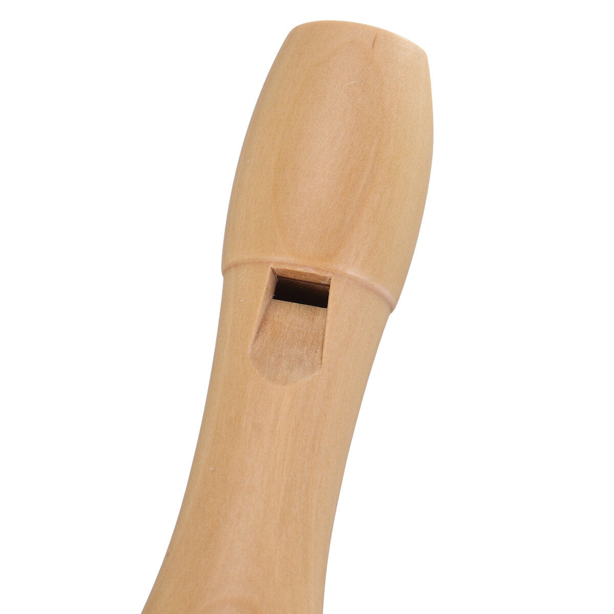 Wood Flute 2 Knots for Maple Clarinet, 8 Holes, Suitable for Children and Beginners with Cleaning Brush / Case / Lanyard