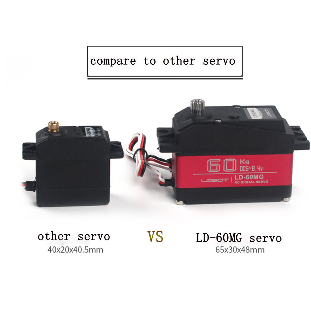 60KG Large Torque 180 Metal Gear Digital Servo For RC Robot RC Car