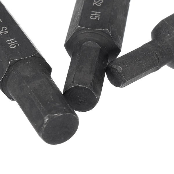 3pcs H4-H6 Hexagon Impact Screwdriver Bits 8mm Hex Shank 36mm Hexagon Screwdriver Bits Set