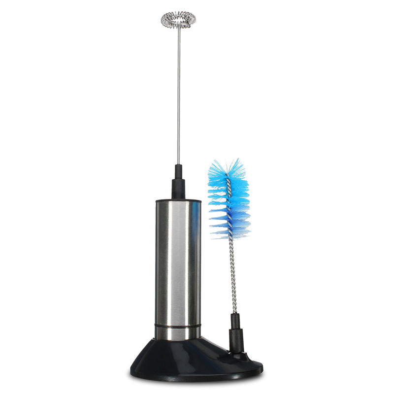 Egg Beater Milk Frother Stainless Steel Coil Tea Coffee Foaming Maker Brush Head Electric Blender