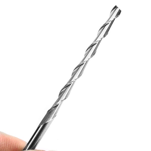 10pcs 3.175mm 2 Flute Spiral Bit Carbide CNC End Mill Router 42mm CEL Milling Cutter