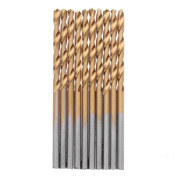 60pcs 1/1.5/2/2.5/3/3.5mm HSS Titanium Coated Twist Drill Bit Straight Shank