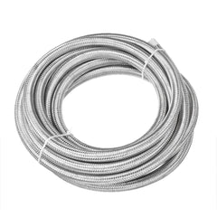 20FT 609.6cm Fuel Hose Oil Gas Line PTFE Stainless Steel Braided
