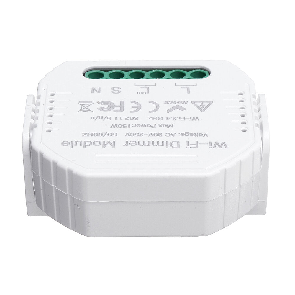DIY Smart WiFi Light LED Dimmer Switch Smart Life/Tuya APP Remote Control 1 Way Switch Works With Alexa Google Home