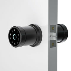 Smart Fingerprint Lock Keypad Door Knob With Key Entry Door Lock Code Locks Door Knob Auto Lock For Home Office Hotel Bedroom Garage