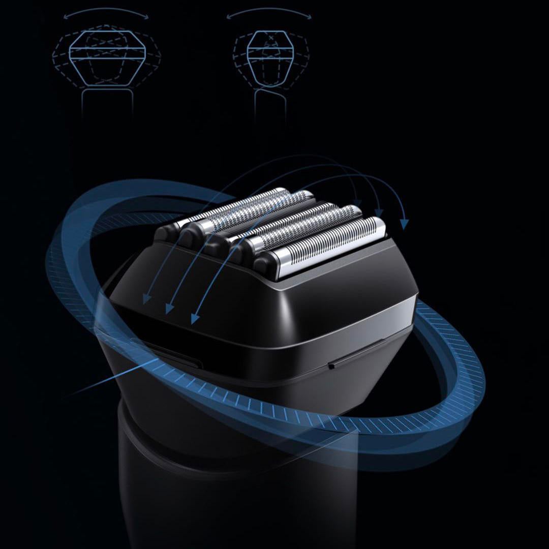 Electric Shaver Men Reciprocating Razor Type-C Rechargeable 5 Cutter Heads 15,000rpm Waterproof Omnidirectional Floating Shaver for Men