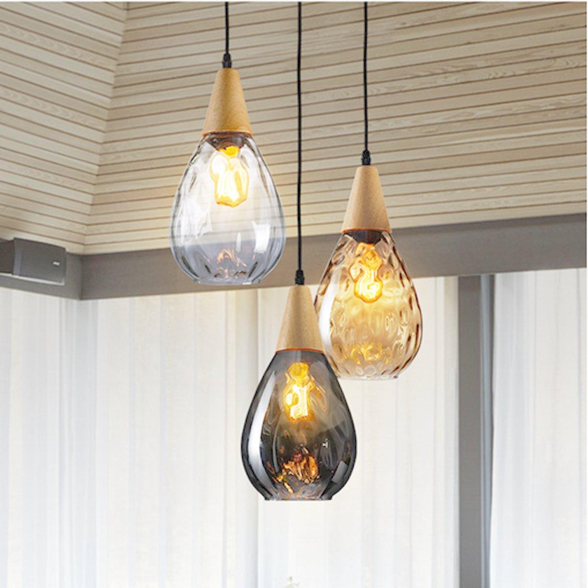 Modern Glass Pendant Light Ceiling Lamp Home Chandelier Fixture Decoration