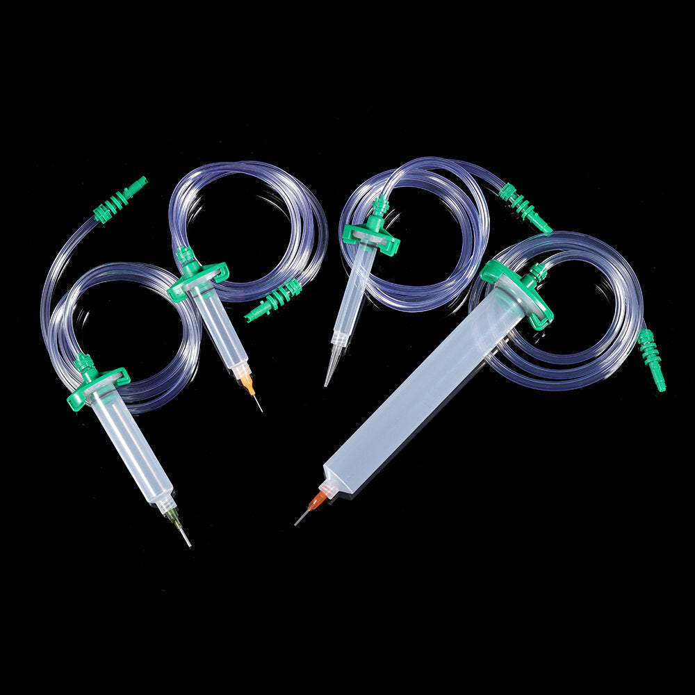 19Pcs/Set American Dispensing Needle with Connector Adapter Blunt Tip TT Tip Syringe Needles Cap for Refilling and Measuring Liquids Glue Applicator