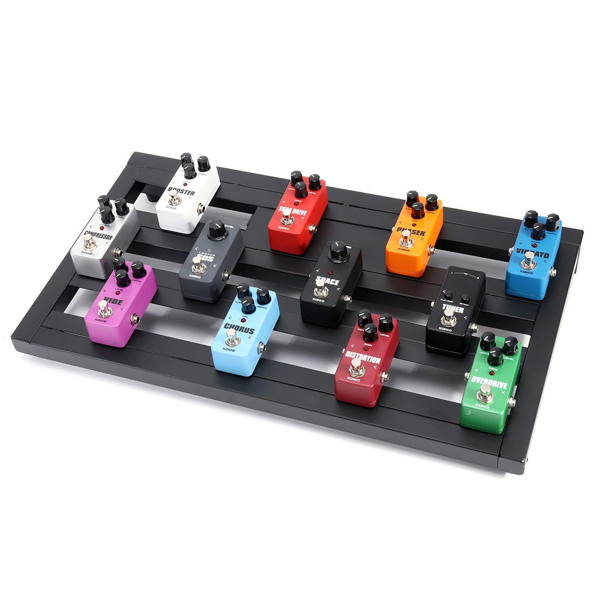 Guitar Effects Pedal Board Portable Aluminium Alloy Guitar Effects Pedal Board Pedalboard