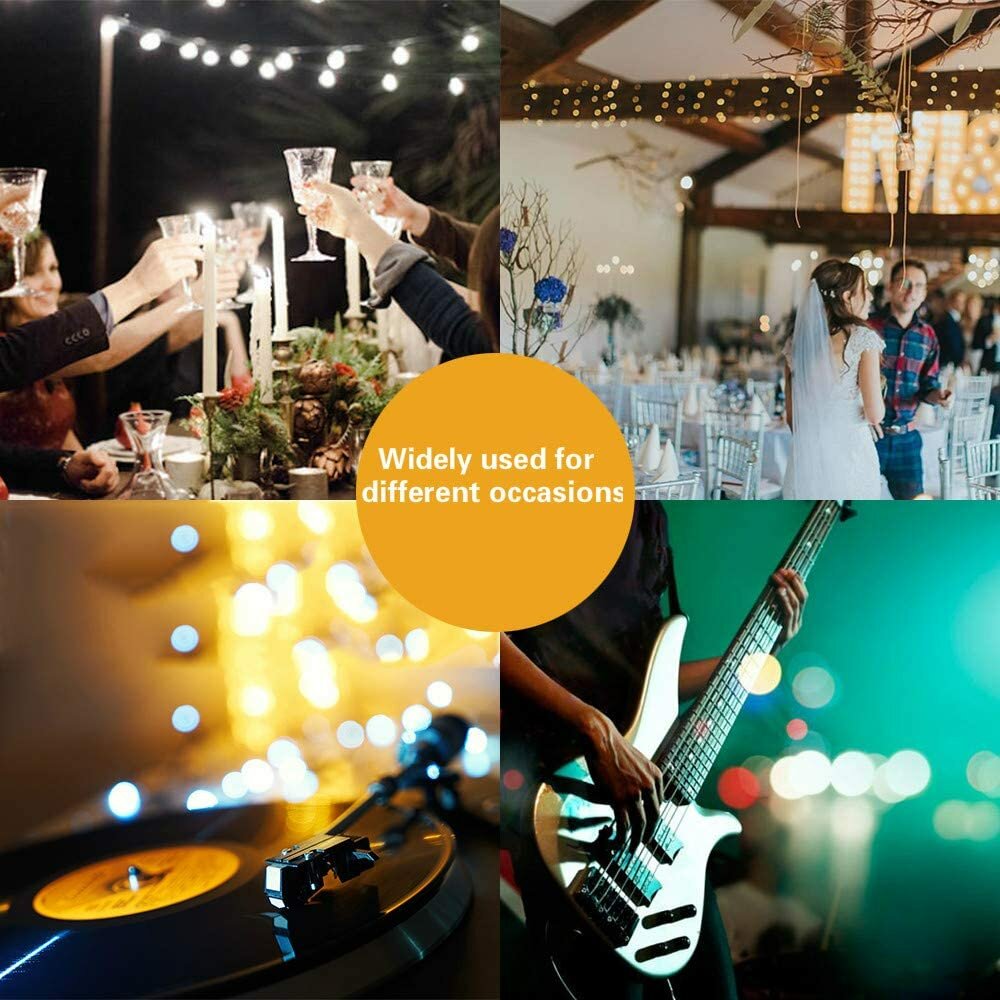 LEDs Music Fairy String Light Silver Wire Twinkle Starry Lights with Remote Control Timer 32.8ft