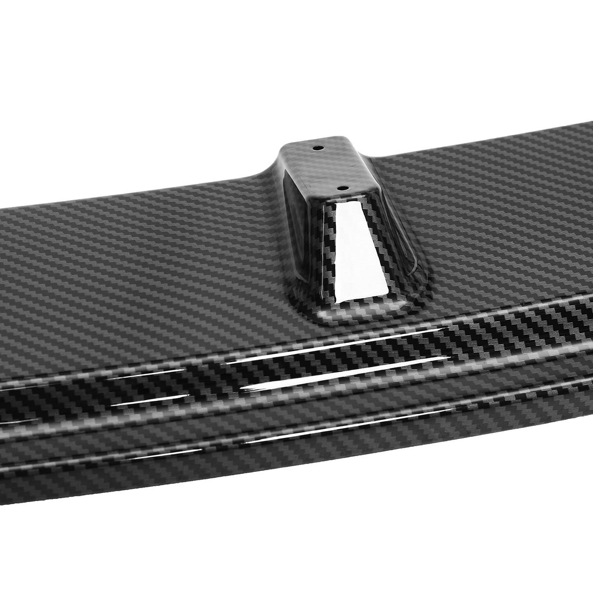 Carbon Black Front Bumper Lip Body Protector Kit Spoiler