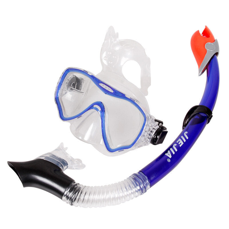 Scuba Diving Mask Underwater Anti Fog Full Face Swimming Goggles with Snorkeling Breathing Tube
