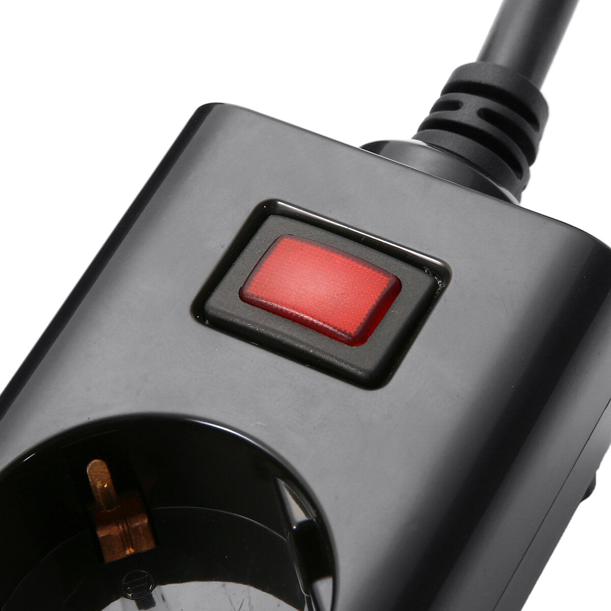 2500W 3-Way Power Strip USB Charger with 3*AC 220V-250V Outlet / 4*USB 2.1A Output EU Plug Detachable USB Charger