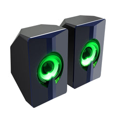 Colorful Luminous Speaker 4D Surround Sound Wired Computer Speaker Gaming Loudspeaker for Computers / Smart Phones / Tablets