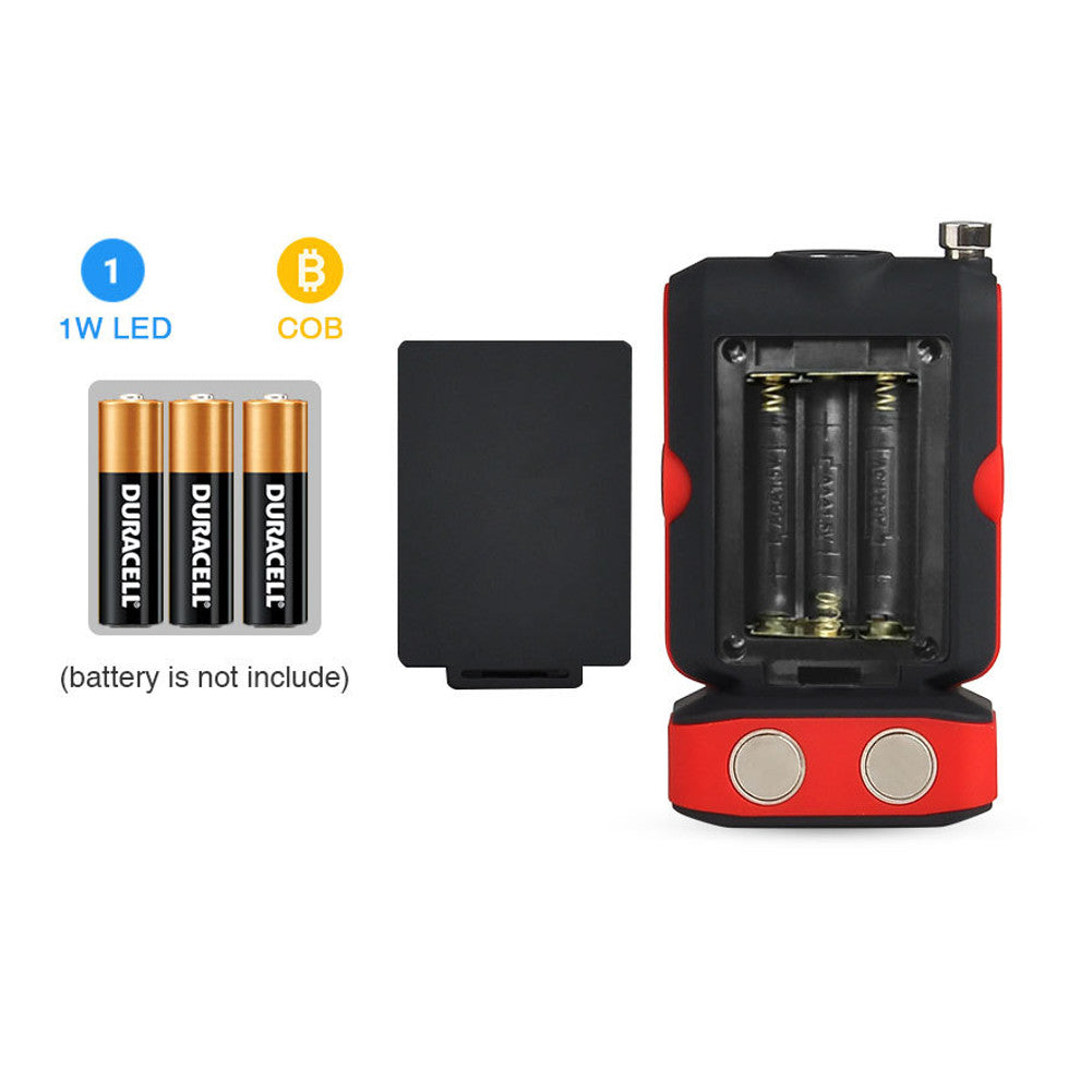 5 in1 LED + COB Dual Light Magnetic Antenna Picker Work Light