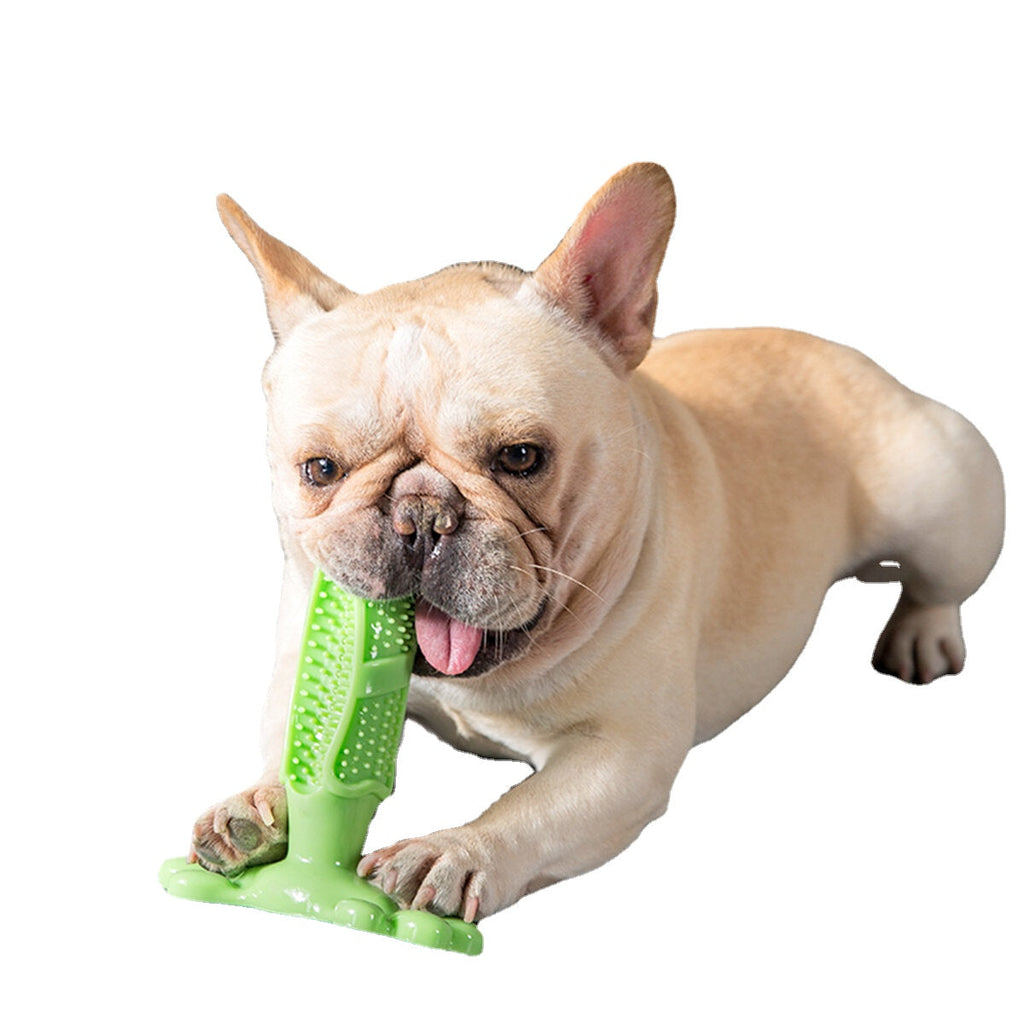 Dog Molar Stick Dog Toothbrush Dog Chew Tooth Cleaner Brushing Stick Natural Rubber Doggy Dog Chew Toys Toothbrush