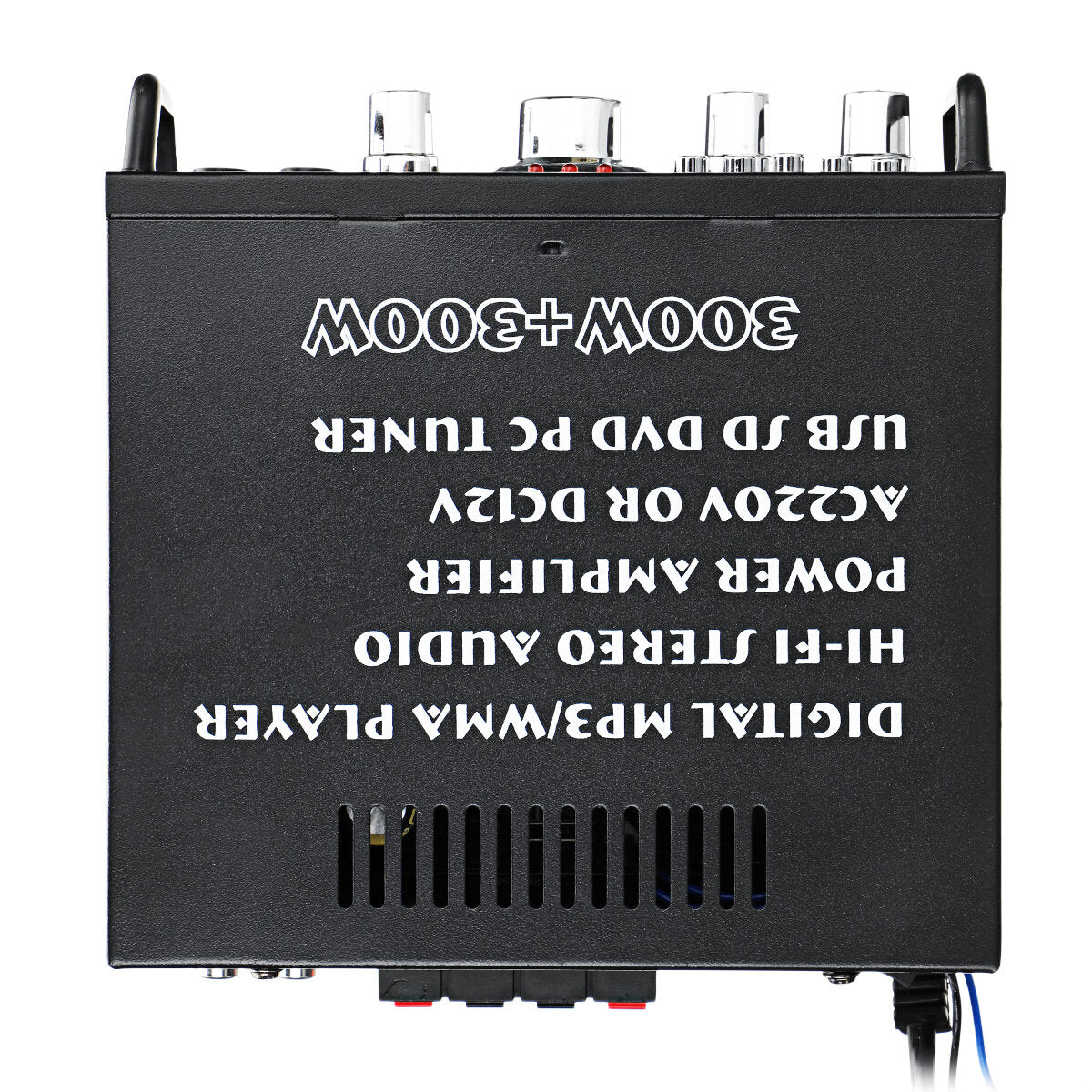 2x300W 110-220V Bluetooth Audio Power Amplifier EQ Stereo AMP Car Home 2CH AUX USB FM SD Hi-Fi Digital Radio