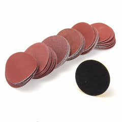 2 Inch 50mm Hook and Loop Sanding Pad 3mm Shank with 60pcs Sandpaper