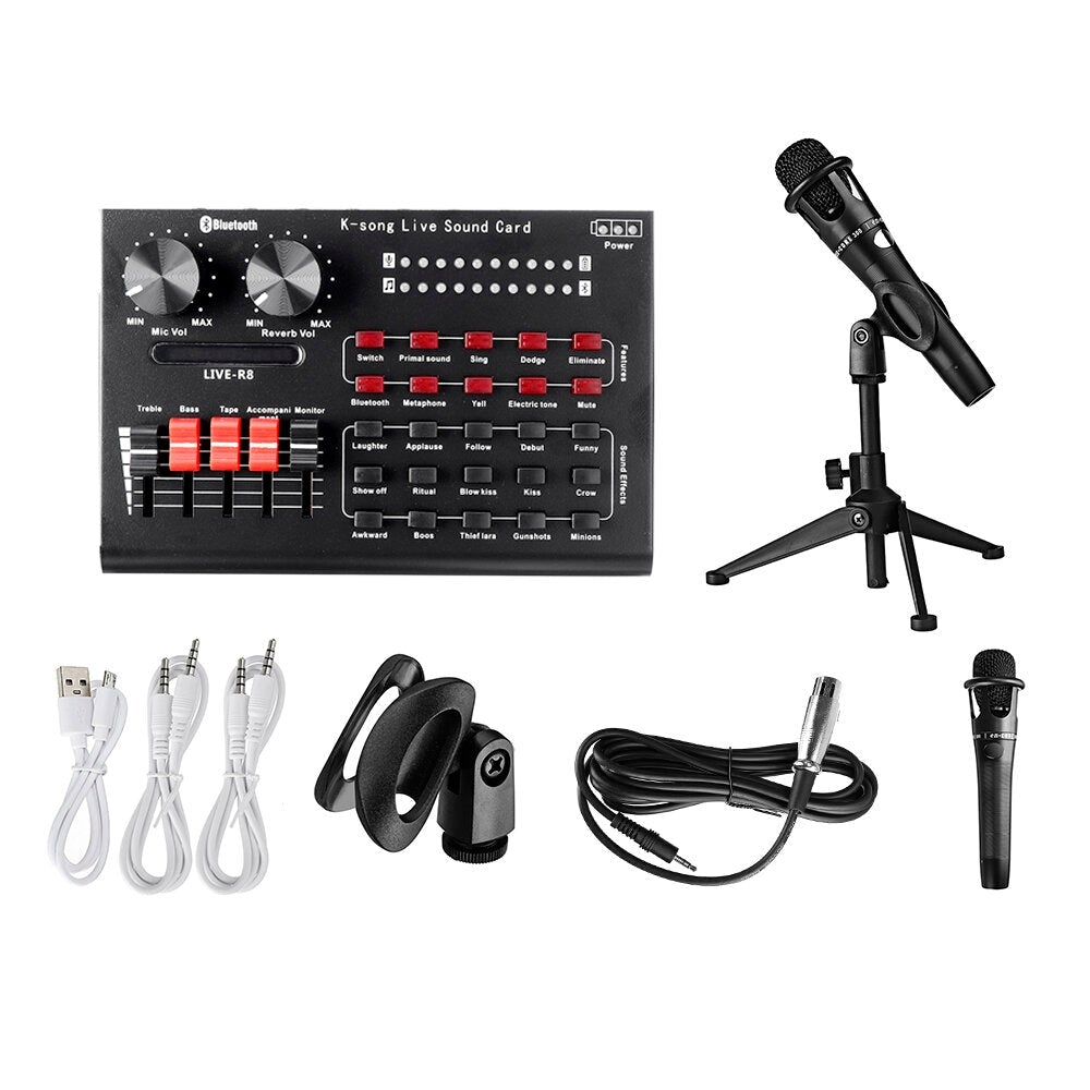 Sound Card Set BM800 Microphone Recording Microphone for Sing Song Artifact
