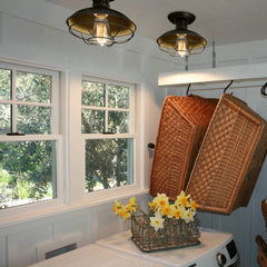 Industrial Pendant Light Vintage Ceiling Lamp Hanging Fixture Office/Home Without Bulb