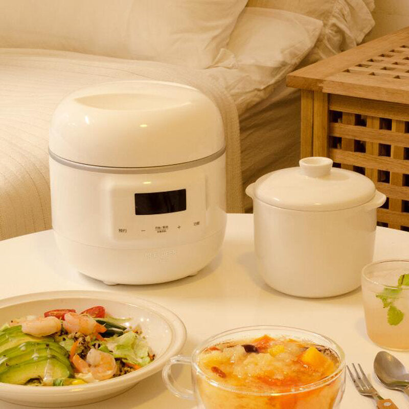 Slow Cooker with Timer 200W 800ml Mini Slow Cooking Machine for Entrees Sauces Stews