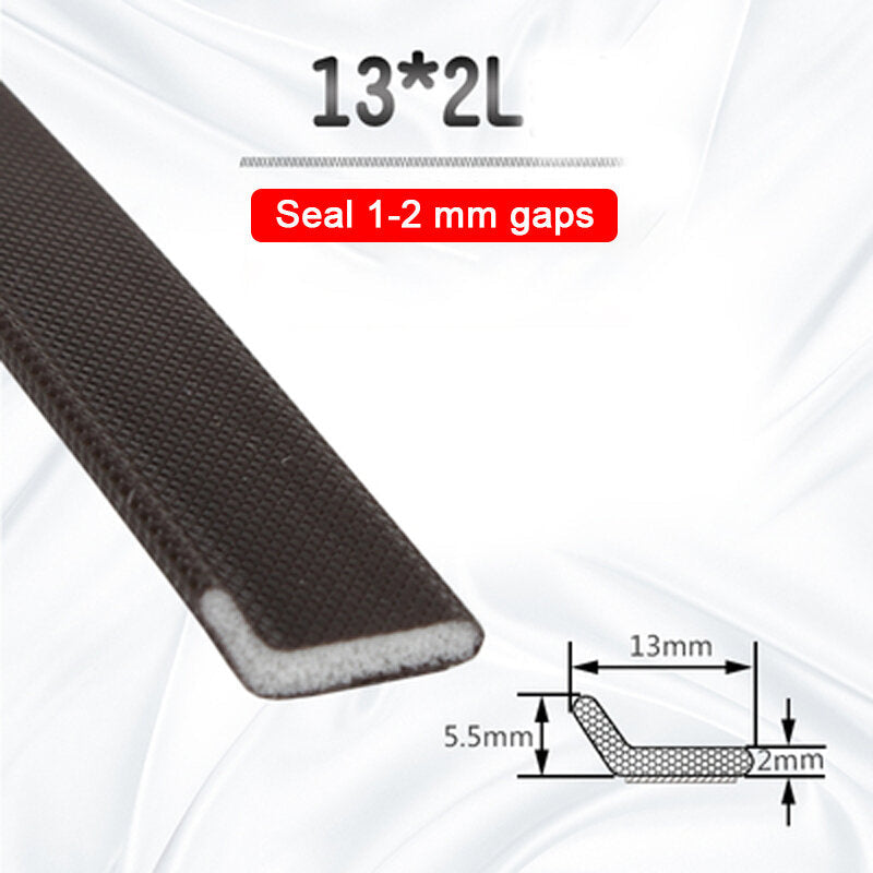 5m Self Adhesive Soundproof Foam Door Window Seal Acoustic V Type Sealing Strip Weather Stripping Gap Filler