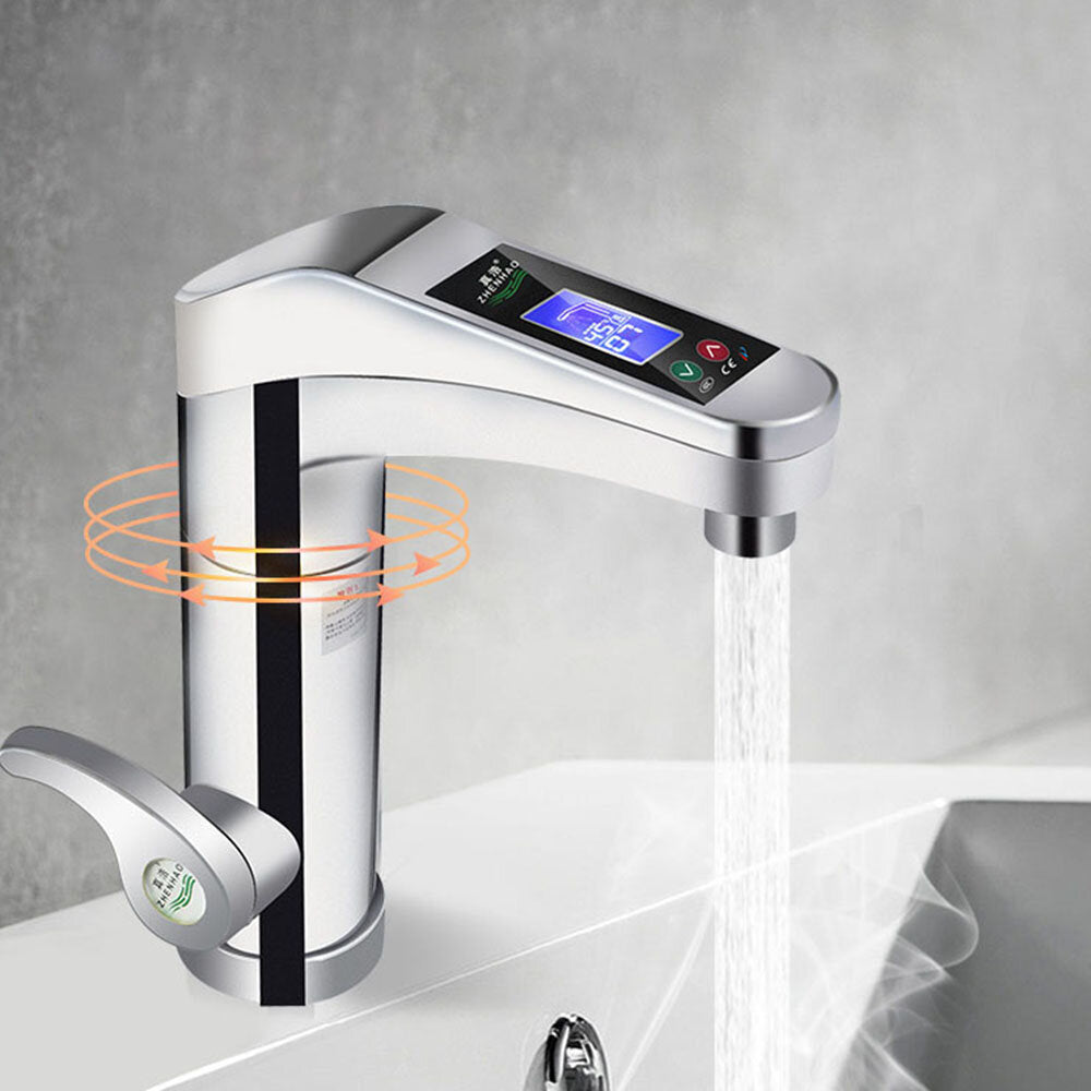 500-3500W Rotatable Water Faucet Instant Electric Faucet Hot And Cold Water Heater For Home