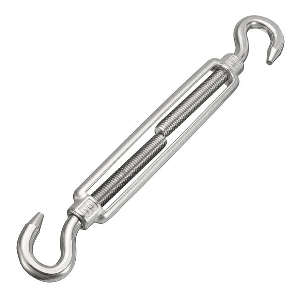 4/5/6/8/10M Hook To Turn Buckles 304 Stainless Steel Open Body Buckle