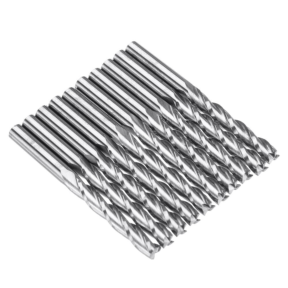 10pcs 3.175*22mm 3 Flutes Milling Cutter Carbide End Mill CNC Cutting Tool