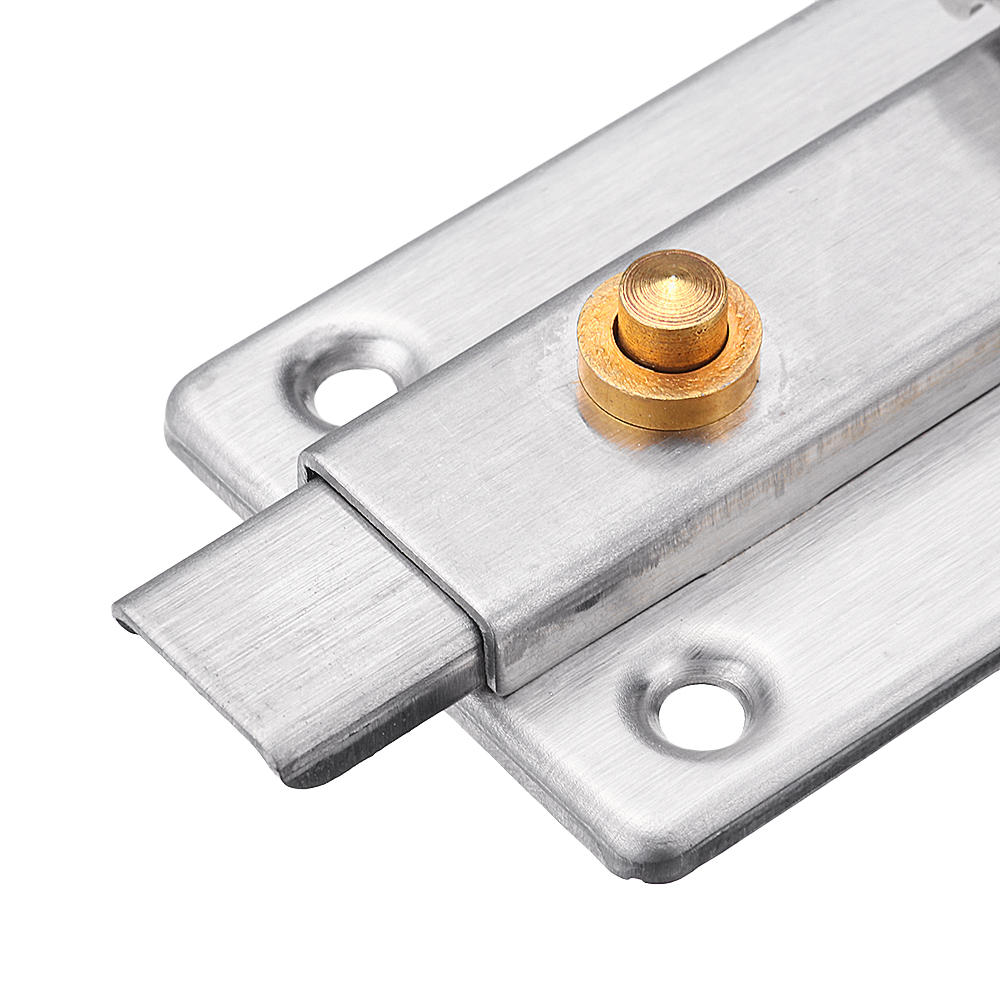 Stainless Steel Automatic Spring Door Sliding Latch Lock Barrel Bolt Anti-Theft Hardware