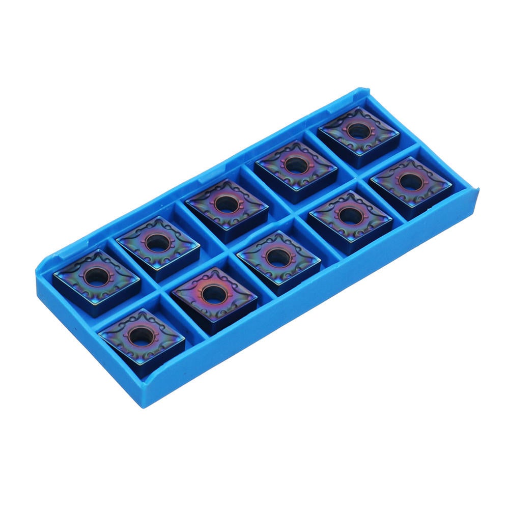 10pcs HRC45 Blue Nano CNMG120408-MA US735 Carbide Insert for MCLNR/L Turning Tool Holder