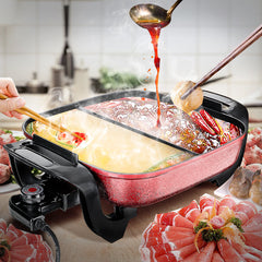 Multifunctional Electric Hot Pot 5L 220V Cookware Non-stick Fry Bake Kitchen