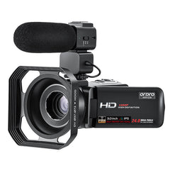 Digital Vlog Camcorder HD 1080P 24MP 16X Zoom 3.0 inch IPS Touch Screen Support WIFI SD Card DV with Microphone