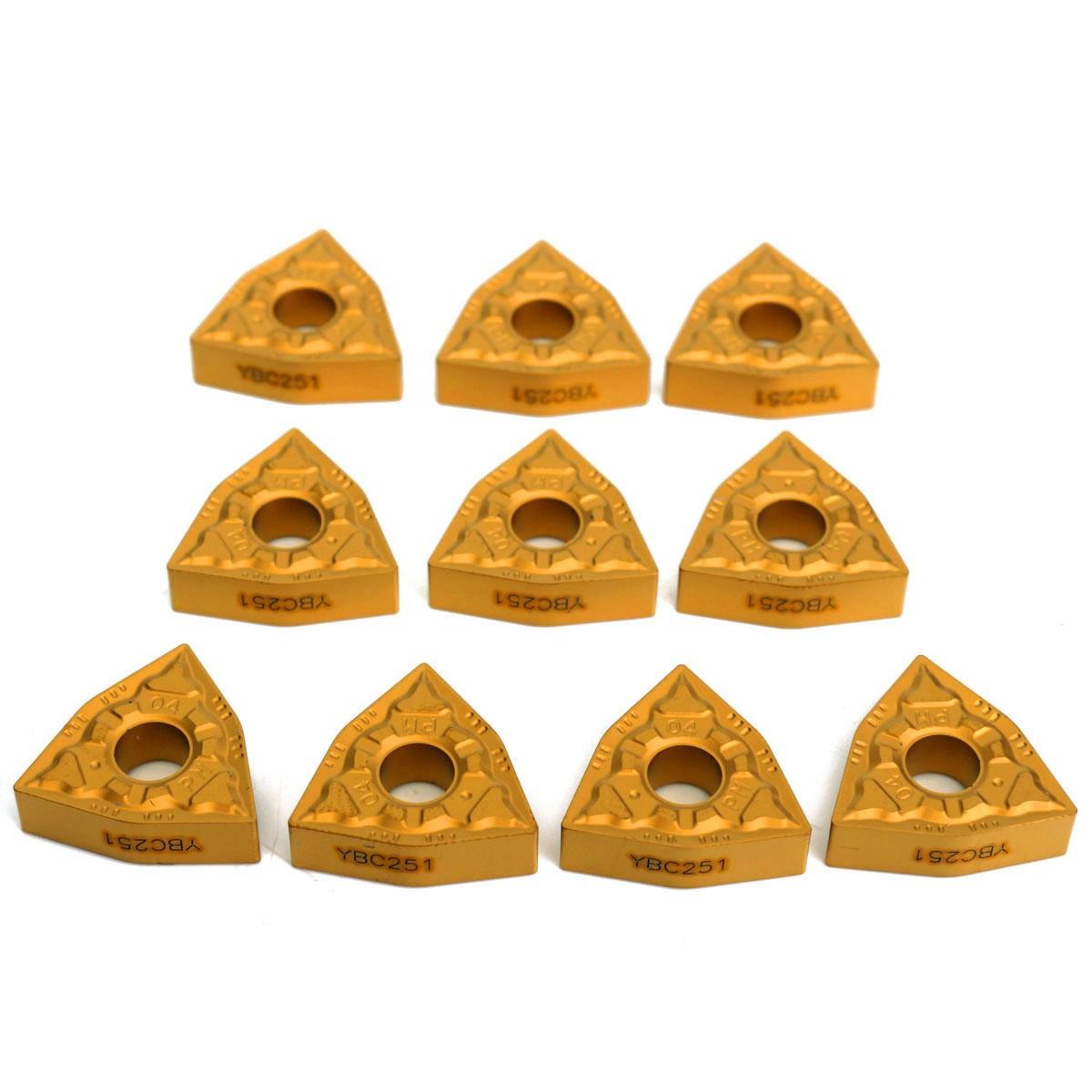 16x100mm Lathe Turning Tool Holder With 10pcs WNMG0804 Inserts